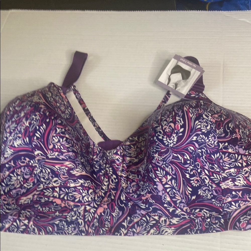 Catherines Purple Paisley Women's Bra